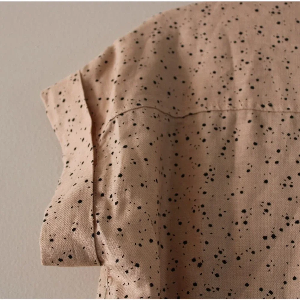 NWT Rylee and Cru Scattered Stars‎ Button Front Dress Petal Pink Small